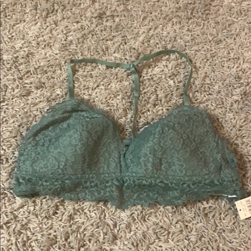 Aerie medium lightly padded bra latte size medium